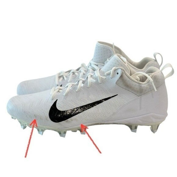 NIKE Alpha Men\'s  \'White Black\' Menace 2 Low Men\'s Football Cleats Size 16 main image 5